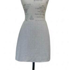 NWT! Reformation Light Tan 100% Linen A-Line Mini Skirt Size 10